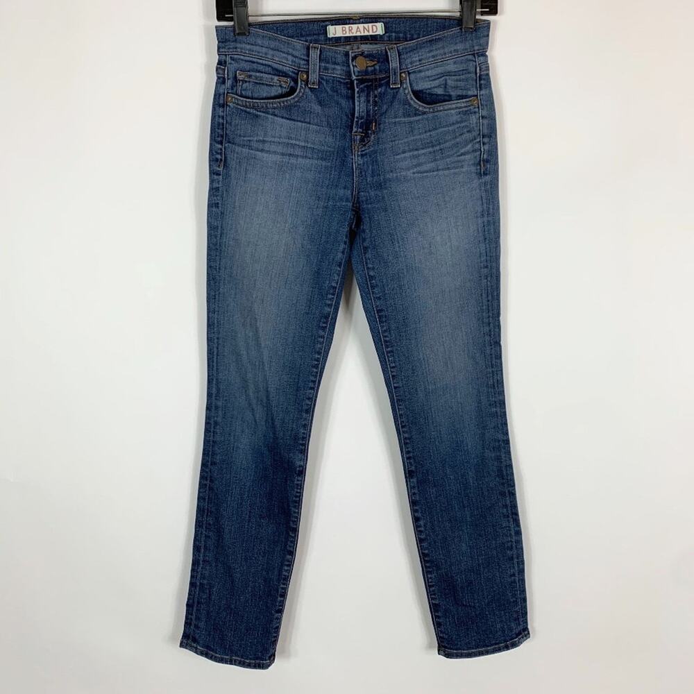 J Brand Jeans Women's Size 25 Moxie 7/8 Skinny Medium / Dark Wash Stretch